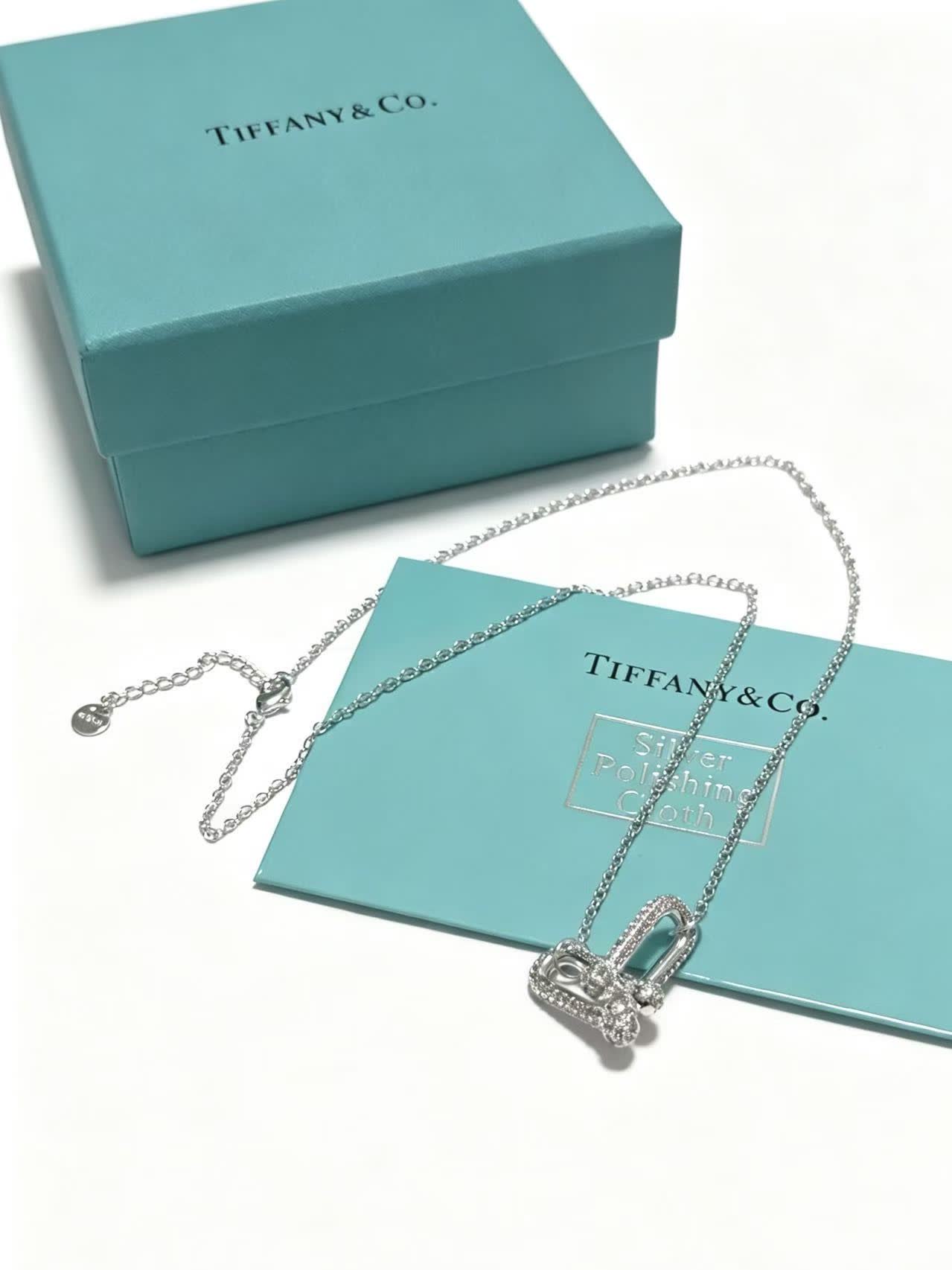 Tiffany & Co. Elsa Peretti® Silver Open Heart Necklace